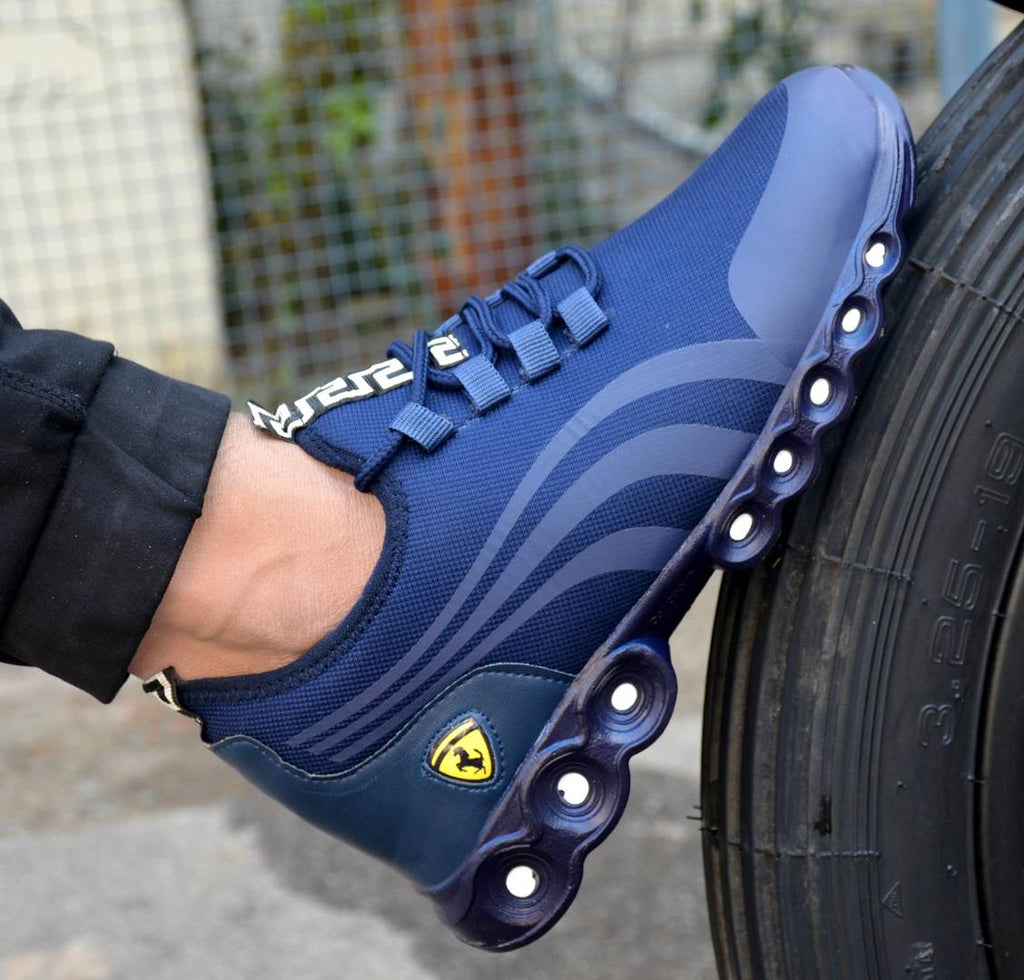 Men's Mesh Stylish Blue Sports Shoes