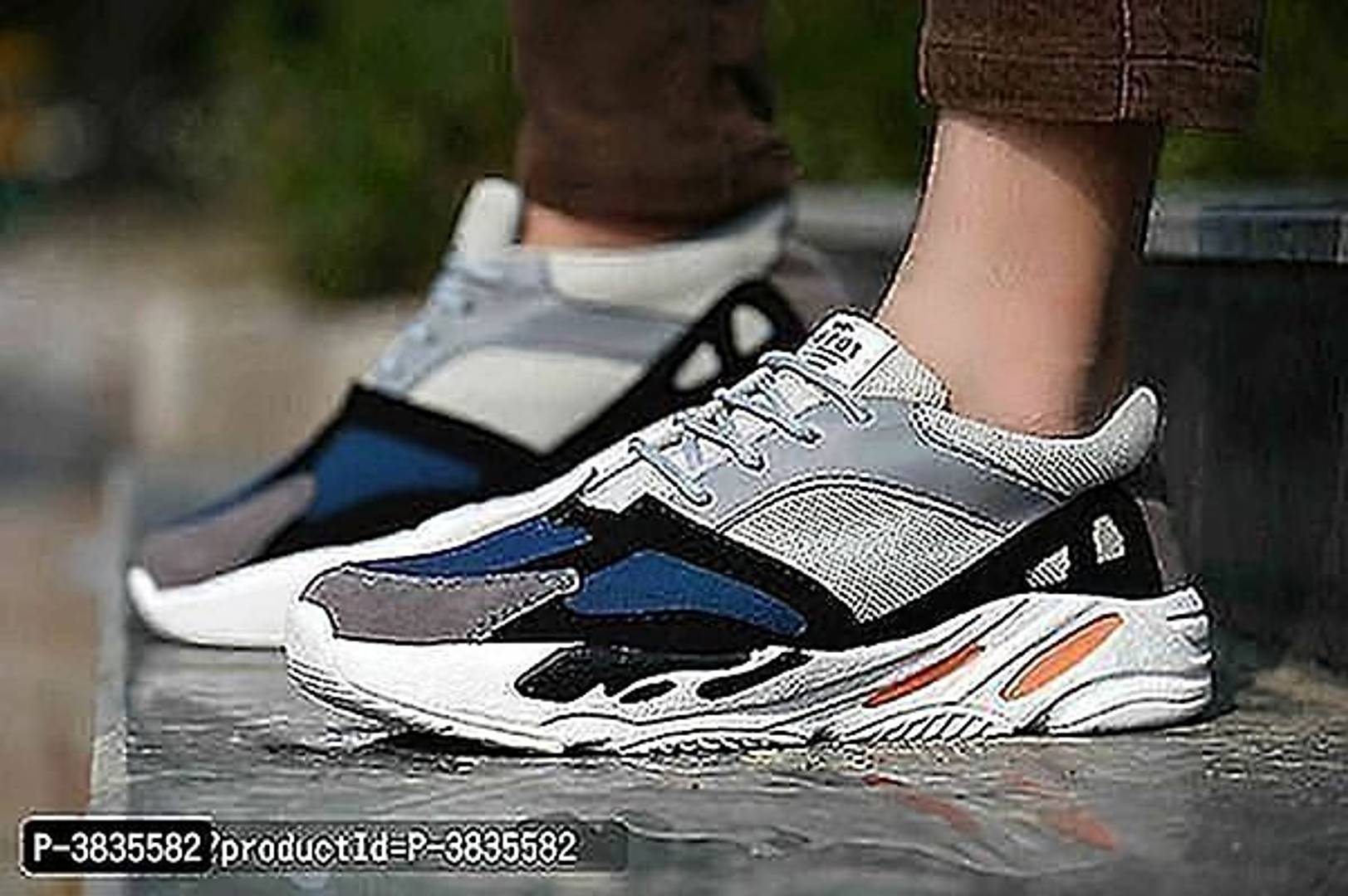 Elegant & Stylish Grey Mesh Sports Shoes For Men