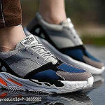 Elegant & Stylish Grey Mesh Sports Shoes For Men