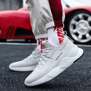 Elegant Men's White Sneakers