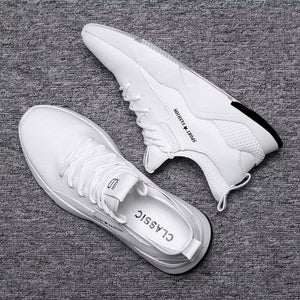 Elegant Men's White Sneakers