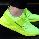 Men's Green Mesh Running Sport Shoes
