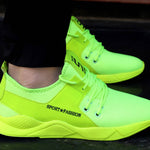 Men's Green Mesh Running Sport Shoes