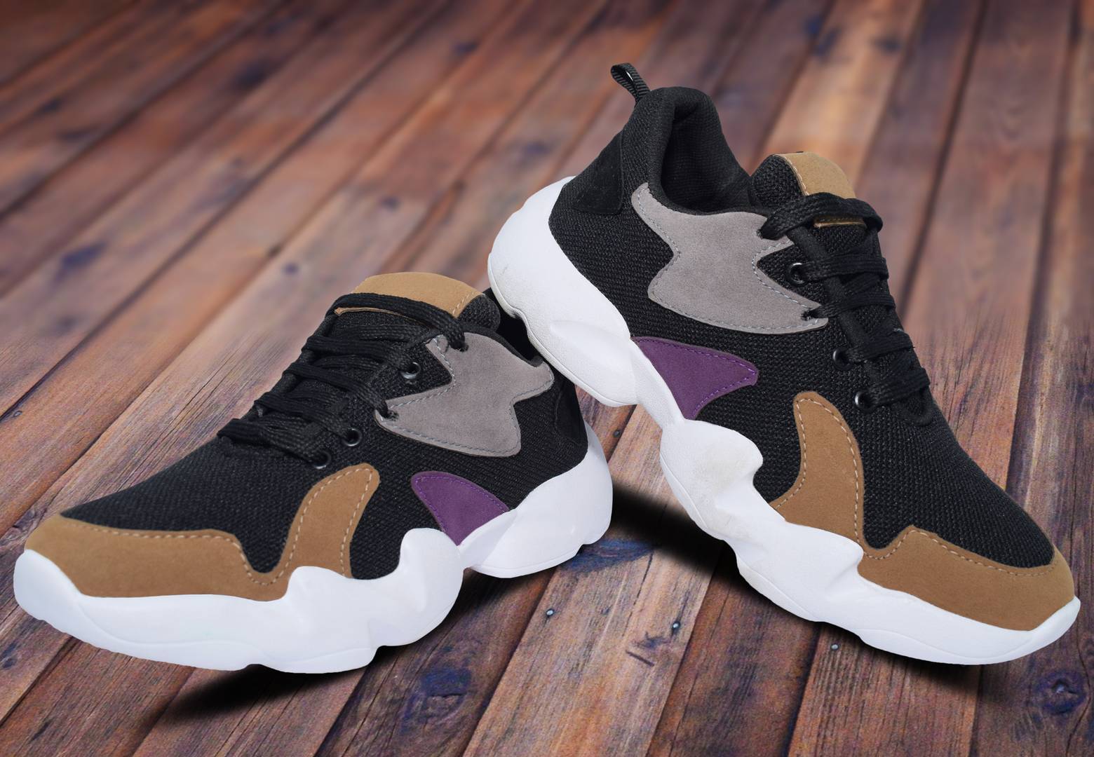 Men's Stylish and Trendy Multicoloured Self Design Mesh Casual Sports Shoes