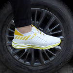 Men's White Yellow Printed New Ultra Running Men's Sports Shoes