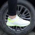 Men's White Green  Casulas New-Stylish Running Sports Shoes