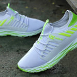 Men's White Green  Casulas New-Stylish Running Sports Shoes
