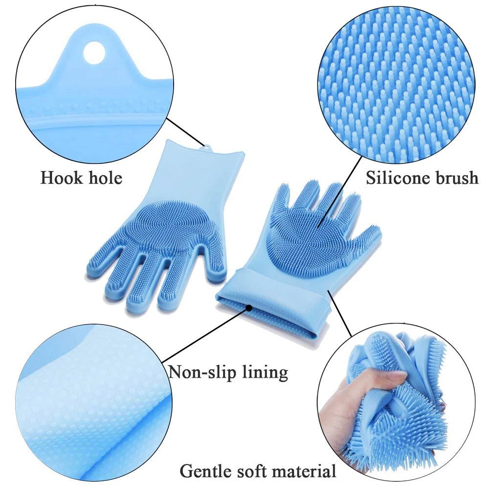 Magic Rubber Silicon Gloves